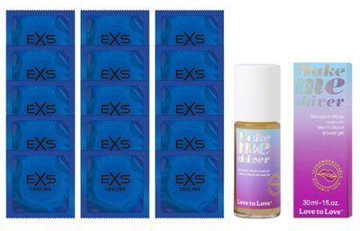 Комплект EXS Cooling 15 шт + Love To Love Make Me Shiver Gel (30 мл) SOS14584 фото