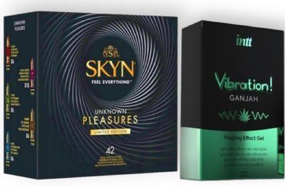 SKYN Pleasures, 42 шт + Intt Vibration Ganjah (15 мл) SOS6919 фото
