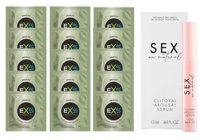 Комплект EXS Snug Fit 15 шт + Bijoux Indiscrets Sex au Naturel &mdash; Clitorale Arousal Serum SOS14938 фото