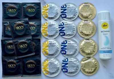 Набір з 22 штук One, Skyn + лубрикант pjur Woman Aqua (100 мл) SOS4016 фото