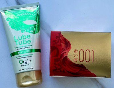 Комплект Olo Red Gold 10 шт + лубрикант LUBE TUBE NATURE, 150 мл ORGIE SOS4066 фото