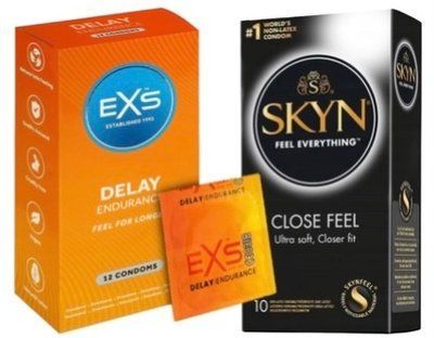 Набор з SKYN Close Feel 10 шт + EXS Delay, 12 шт SOS7867 фото