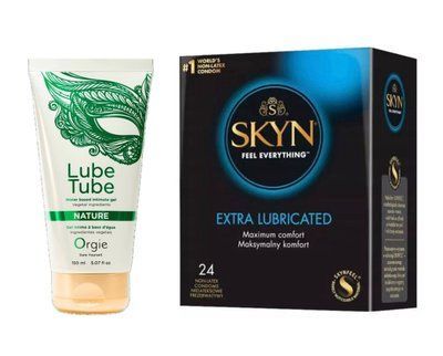 SKYN Extra Lube, 24 шт та Лубрикант ORGIE LUBE TUBE NATURE, 150 мл SOS970 фото