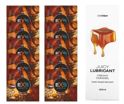Комплект: EXS CRAZY COLA 10 шт. + Лубрикант Satisfyer Creamy Caramel 300 мл SOS11431 фото