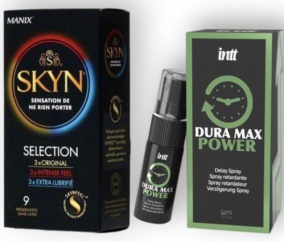 Набор из SKYN Selection (9 шт) + Пролонгатор Intt Dura Max Power (12 мл) SOS8864 фото