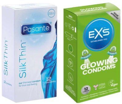 Набір з Pasante Silk Thin 12 шт + EXS Glowing 12 штук SOS8116 фото