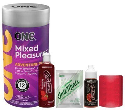 Комплект 12 шт ONE Mixed Pleasures + Набір Doc Johnson GoodHead Fundamentals Kit SOS6137 фото