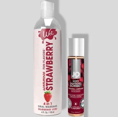 Wet Oral Play Strawberry (118 мл) + JO Raspberry Sorbet (30 мл) LB872 фото