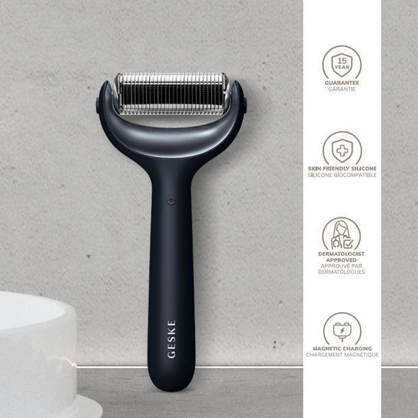 Роллер для игловой мезотерапии лица и тела GESKE MicroNeedle Face&Body Roller 9в1 black HB0212 фото