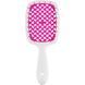 Гребінець Janeke Superbrush Small (Білий-фуксія) 56SP234FUX фото