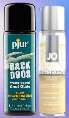 Набір лубрикантів pjur backdoor Regenerating 30 мл +JO Champagne (60 мл) LB550 фото