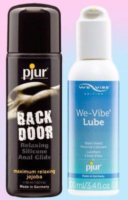 Набір лубрикантів pjur backdoor anal Relaxing jojoba silicone 30 мл + pjur We-Vibe Lube 100 мл LB849 фото
