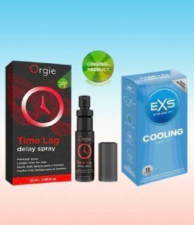 Пролонгатор для чоловіків Time Lag, 25 мл. ORGIE + Упаковка EXS Cooling. 12 шт SOS6695 фото
