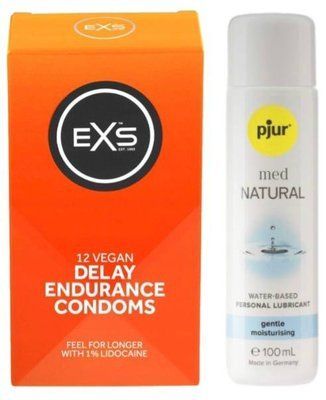 Набір EXS Delay (12 шт) + pjur MED Natural Glide 100 мл SOS13462 фото