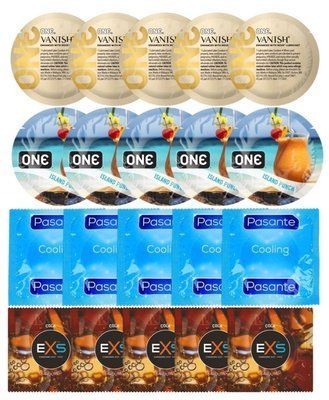 Набір 20 шт ONE 𝐕𝐀𝐍𝐈𝐒𝐇 𝐇𝐲𝐩𝐞𝐫𝐭𝐡𝐢𝐧 + ONE Island Punch + Pasante Cooling + EXS CRAZY COLA SOS7246 фото