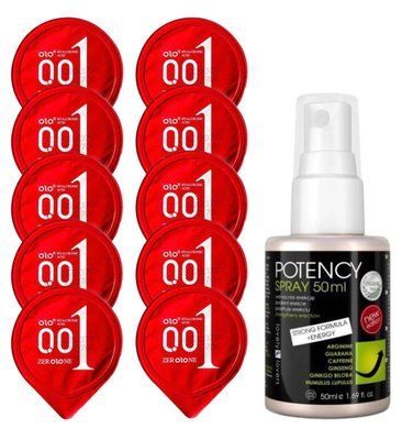 Комплект OLO Warming 001 10 шт + Lovely Lovers Potency Spray (50 мл) SOS14414 фото