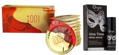 10шт. Olo Red Gold+ Сироватка-пролонгатор Orgie Xtra Time Delay Serum, 15 мл SOS6642 фото