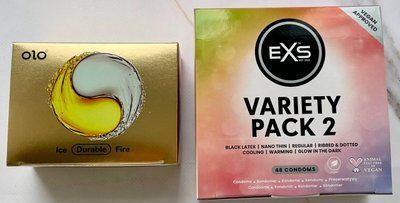 Комплект резинок OLO 001 Лід і Полум'я 10 шт - EXS Variety pack 2, 48 шт SOS3193 фото