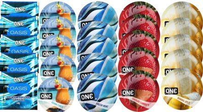 Набор из 25 шт One Oasis Premium + ONE Island Punch + ONEFreshMint + ONEChocolateStrawberry + ONEBanana SOS8491 фото