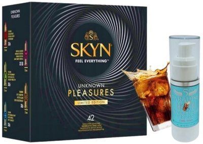 Набор из SKYN Pleasures (42 шт) + Жидкий вибратор 5th Paradise Liquid Vibrator &mdash; Кола (30 мл) SOS10051 фото