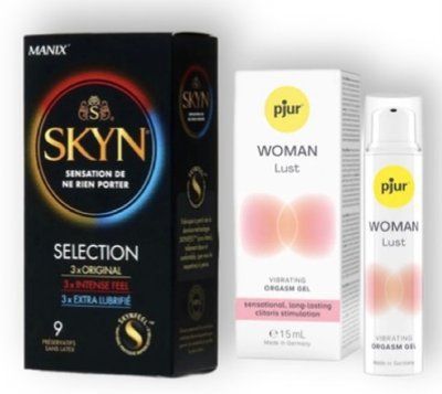 Skyn Selection 9 шт + pjur Woman Lust 15 мл SOS6846 фото