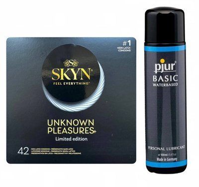 Набір SKYN Unknown Pleasures+ 42 шт та Лубрикант Pjur Basic waterbased 100 ml SOS166 фото