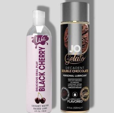 Wet Oral Play Black Cherry (118 мл) + JO GELATO Double Chocolate (120 мл) LB899 фото