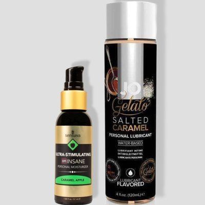 Sensuva Ultra-Stimulating On Insane Caramel Apple (57 мл) + JO GELATO Salted Caramel (120 мл) LB236 фото