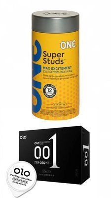 OLO Feeling Ultrathin 10 шт и ONE Super Studs Pack 12 шт SOS648 фото