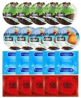 Набір 20 шт ONE Mint Chocolate + ONE Island Punch + Pasante Cooling + EXS Warming Comfy Fit SOS7197 фото