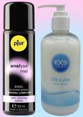 Набір лубрикантів pjur analyse me! Relaxing jojoba silicone 30 мл + EXS Aloe vera silk lube 250 мл LB650 фото