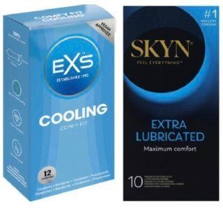 Набор с SKYN Extra Lube 10 штук + EXS Cooling. 12 шт SOS7994 фото