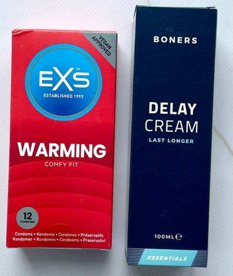 Комплект EXS Warming 12 шт - Пролонгатор Boners Delay Cream SOS3644 фото
