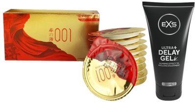 10шт. Olo Red Gold + гель EXS Delay Gel Ultra+ 100ml SOS6643 фото