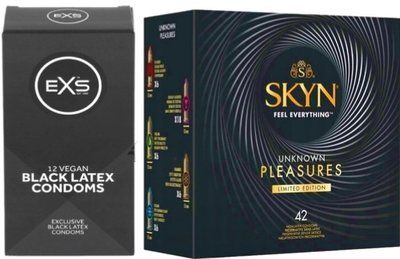 Набор с SKYN Pleasures, 42 шт + EXS Black Latex 12 шт SOS7944 фото