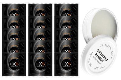 Комплект EXS Black Latex 15 шт + Bijoux Indiscrets Ghosting Remedy SOS14662 фото
