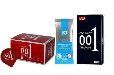 OLO Passionate Factor (10 шт) , OLO Black 001 (10 шт) та Лубрикант System JO H2O &mdash; ORIGINAL (10 мл) у подарунок SOS998 фото