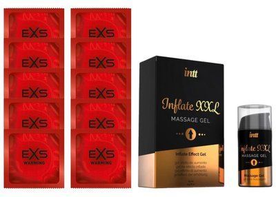 Комплект EXS Warming 10 шт + Intt Inflate XXL (15 мл) SOS14365 фото