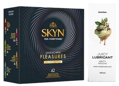 Набор Лубрикант Satisfyer Minty Mocha 300мл + SKYN Pleasures 42 шт. SOS12813 фото