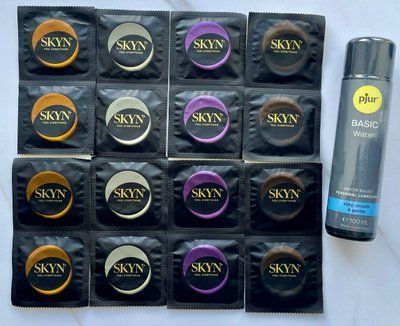 Набор из 16 штук Skyn ​​+ лубрикант pjur Basic Waterbased (100 мл) SOS4044 фото