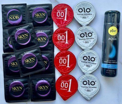 Набор 18 штук Skyn, Olo + лубрикант pjur Aqua (100 мл) SOS3994 фото