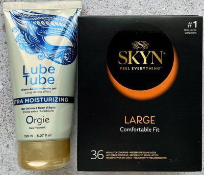 Набір SKYN Large, 36 шт + LUBE TUBE XTRA, 150 мл ORGIE SOS1097 фото