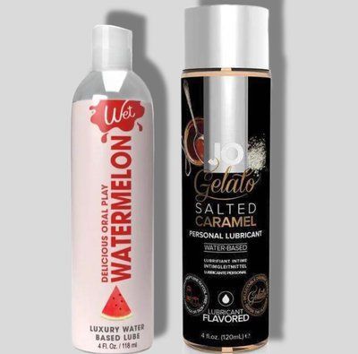 Wet Oral Play Watermelon (118 мл) + JO GELATO Salted Caramel (120 мл) LB950 фото