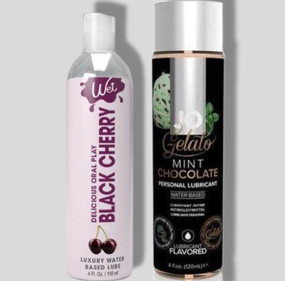 Wet Oral Play Black Cherry (118 мл) + JO GELATO Mint Chocolate (120 мл) LB900 фото