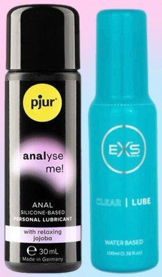 Набір лубрикантів pjur analyse me! Relaxing jojoba silicone 30 мл + EXS Clear Lube Water Based 100 мл LB651 фото