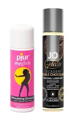 Набір лубрикантів pjur my glide 30 мл + System Double Chocolate (30 мл) LB134 фото