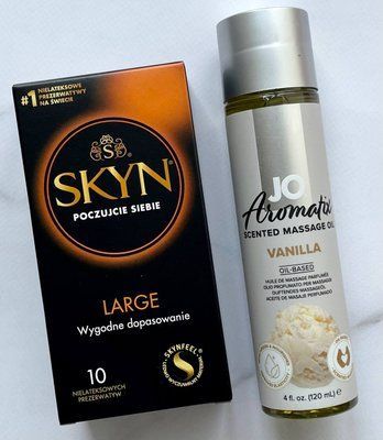 Комплект 10 шт SKYN Large + System JO Aromatix Vanilla 120 мл SOS1644 фото