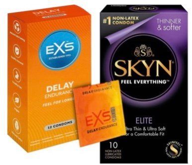 Набор з SKYN Elite 10 шт + EXS Delay, 12 шт SOS7846 фото