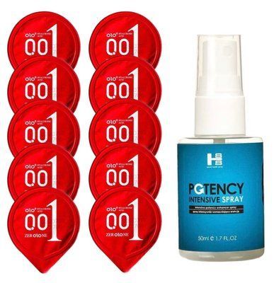 Комплект OLO Warming 001 10 шт + SHS Potency Spray (50 мл) SOS14416 фото