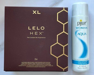 Набір LELO HEX Respect XL 36 Pack &ndash; Лубрикант на водній основі pjur Woman Aqua 100 мл SOS1995 фото